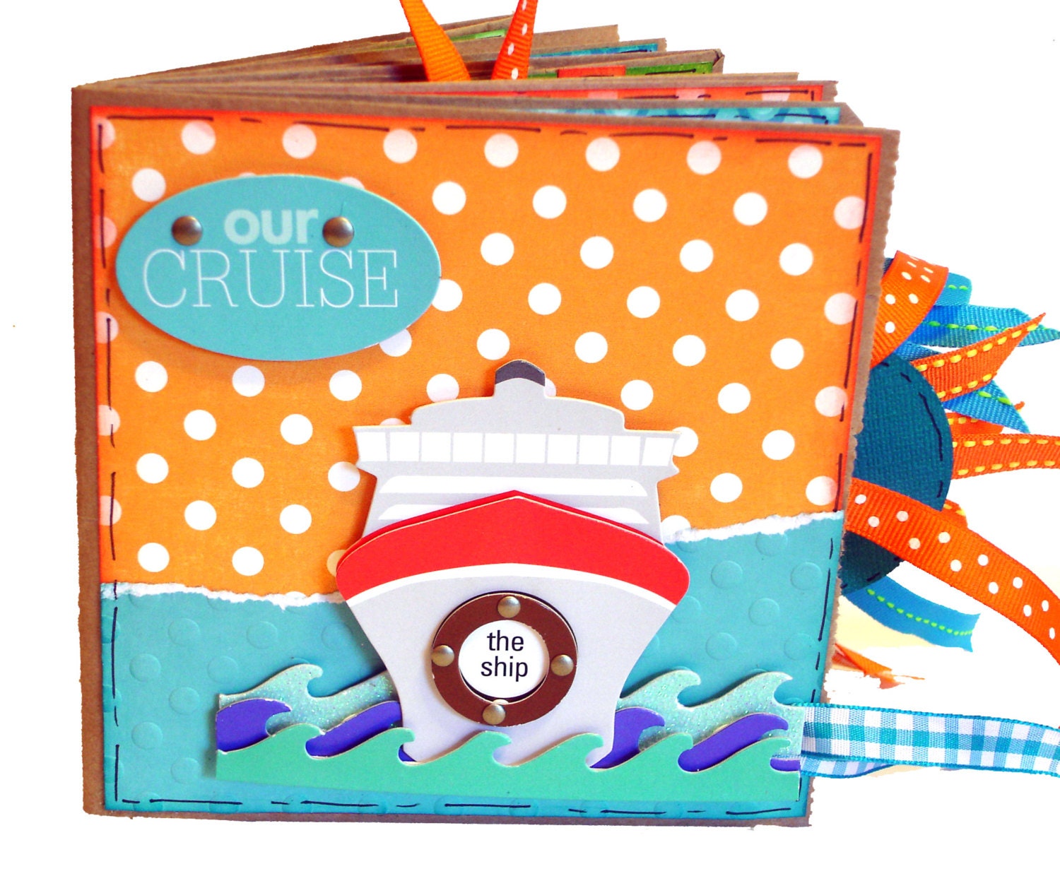 Cruise Vacation Scrapbook - Travel Memories- Paper Bag Album