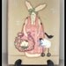 Primitive Bunny Rabbit Sheep Crow Canvas Painting Picture Handpainted Spring Home Decor ecoration