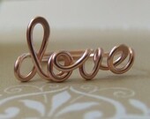 love ring in rose gold filled