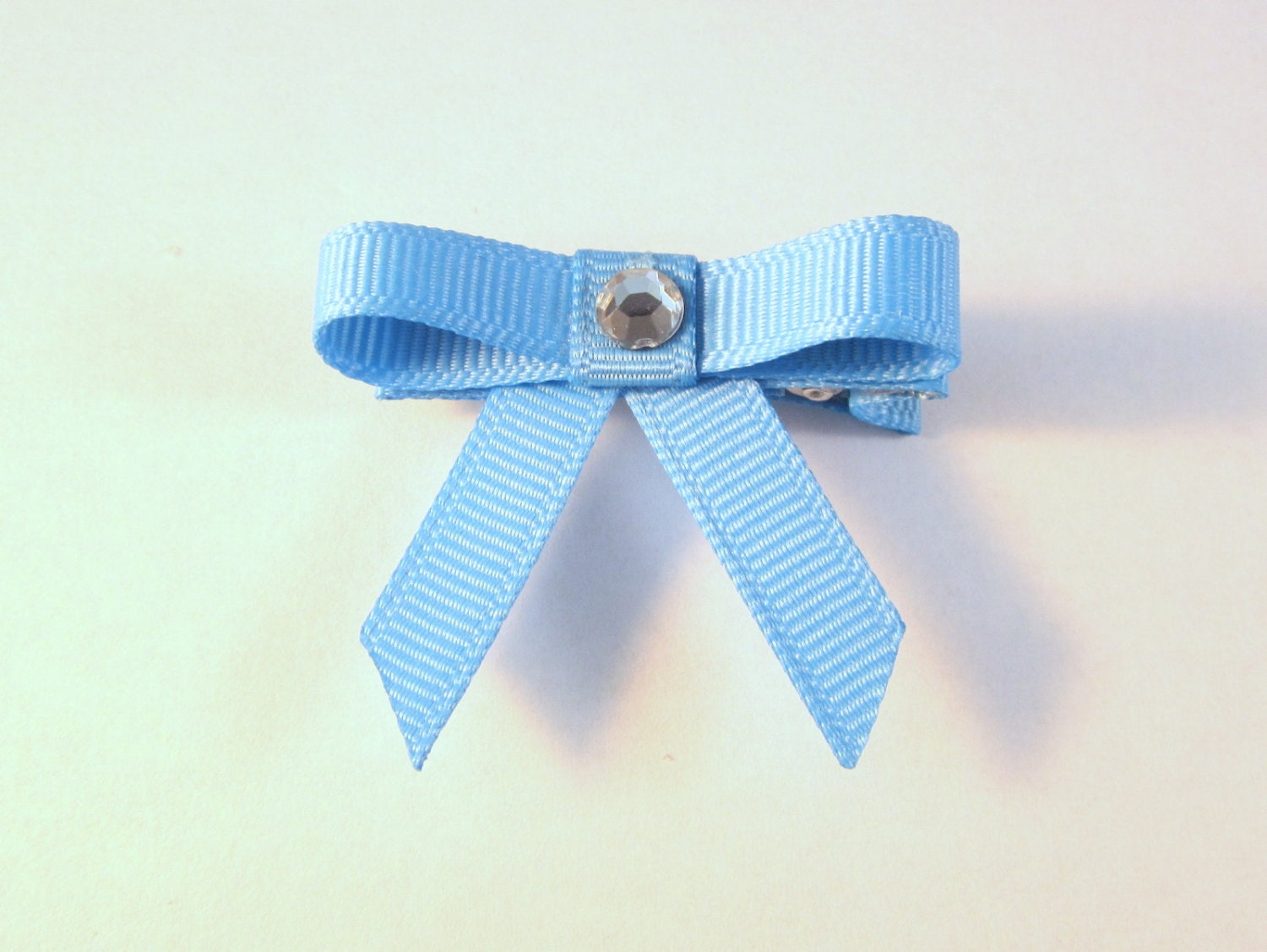 Bun Bow Saddleseat Horse Show Hair Bow Light Blue