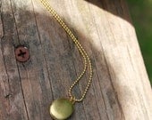 Petite Vintage Locket Breast Milk Pendant.