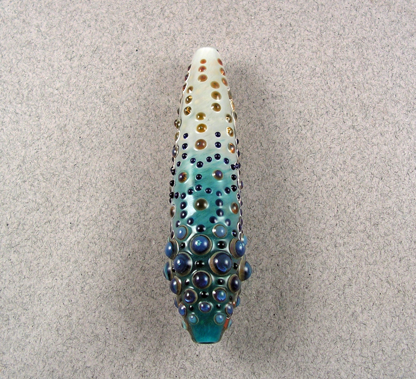 Emergent Graphene  - Lampwork Hollow Blown Boro Focal Bead by Beau Barrett