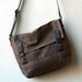 ready to ship price - FIELD MESSENGER 1909 - iPad/11" laptop size with back zip - small waxed canvas messenger bag - select a color