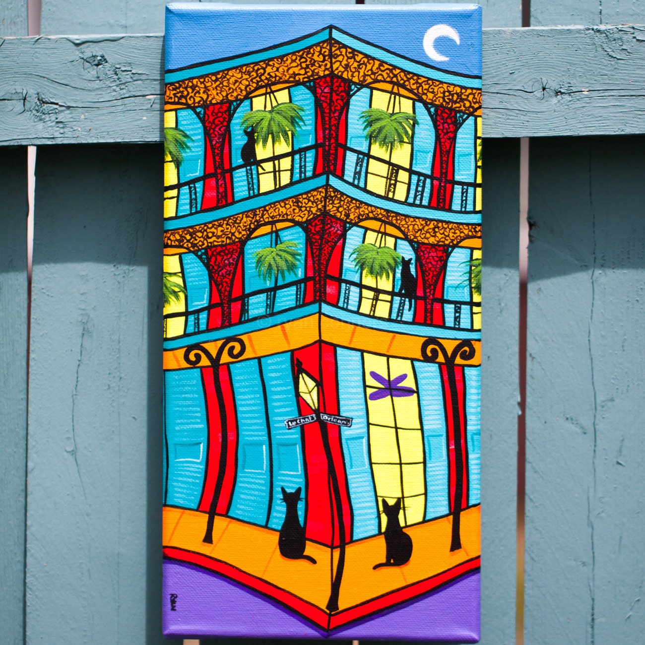 New Orleans Cats Original Pop Art Painting