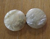 Vintage Celluloid Buckle, Mid Century, 1930s 1940s, Two Piece