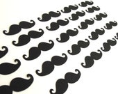 The Black Mustache - Set of 25 Mustache Embellishments