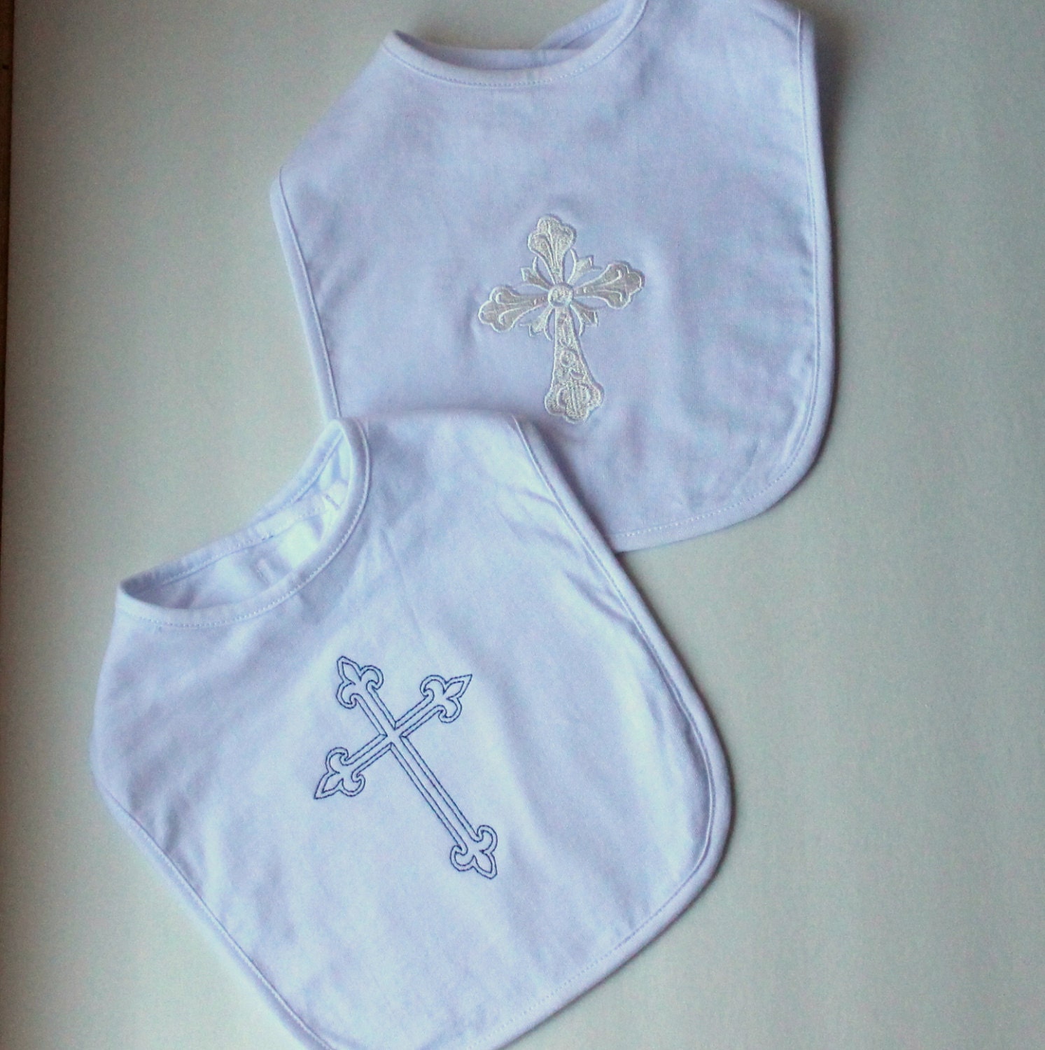 White Bib with Cross