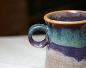 Another Blue and Purple One Finger Handle Mug