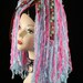 hair falls cotton candy rave club kid dance party UV yarn cyber -- Ready To Ship -- Sisters Of the Moon