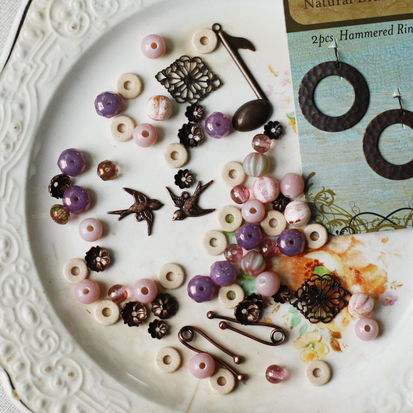 Destash- Pretty Pastels- mixed media lot
