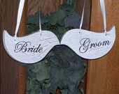 Wedding Sign, Bride Groom, Mr. & Mrs, Love Bird, Decor Signage, Bridal, Shabby Chic Cottage, Chair Marker, Church Pew Marker, Calligraphy