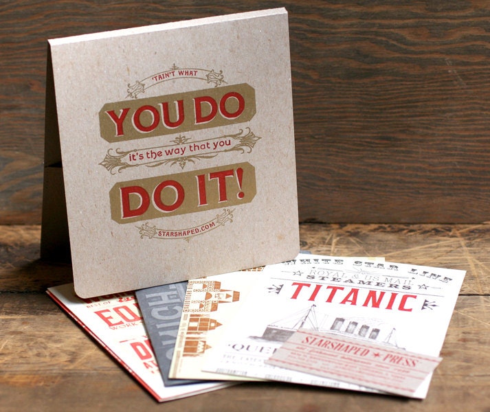 Starshaped Press Letterpress Self Promotional Mailer