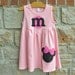 Make Mine Minnie-  Monogram Personalized Dress - 12m-8 years  - Julianne Originals