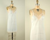 Vintage Pale Blue Slip / 1960s Vassarette Full Slip