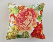 Neon Floral Pillow