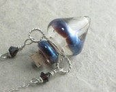 Iced Coffee --- Lampwork Poison Bottle Necklace
