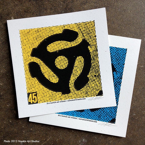 45 Adapter Screen Print