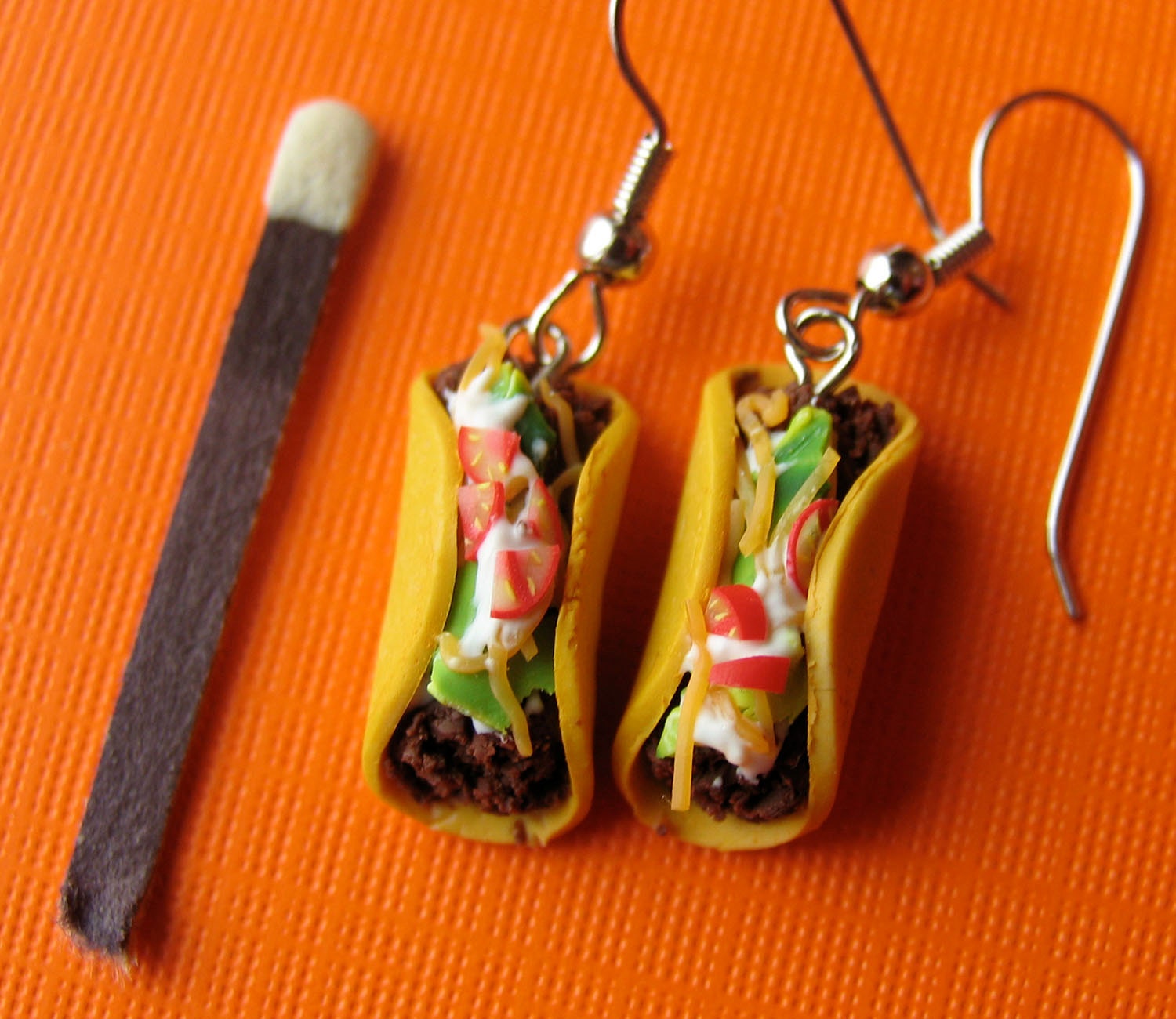 IN STOCK - Food Jewelry Taco Earrings