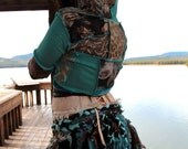 SALE Tattered Wrap skirt Festival CLothing