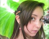 Nectarine Swallowtail Butterfly Ear Cuff Jewelry