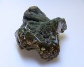 Polished Edge Green Druzy Agate Display Collectable