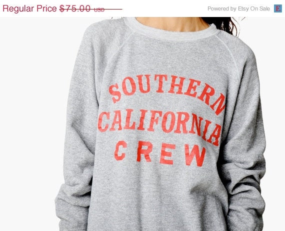 SALE - Vintage Southern California Crew Sweatshirt