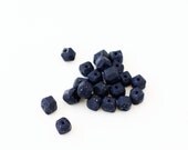 bag of beads in geo speckled dark blue