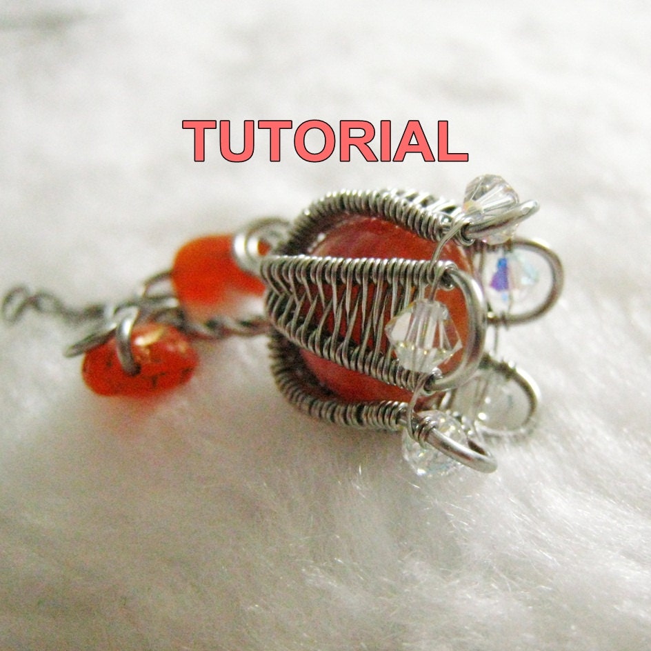 TUTORIAL - Wire Wrapped Tulip Pendant