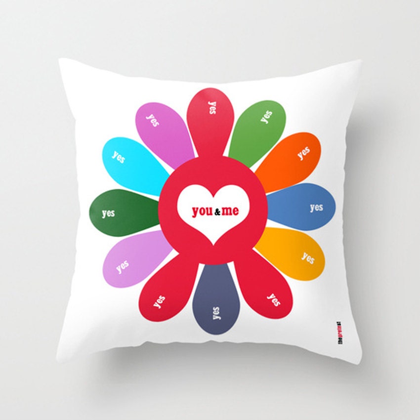 Flower Pillow Cover Cushion Cover Daisy Scandinavian Pillow