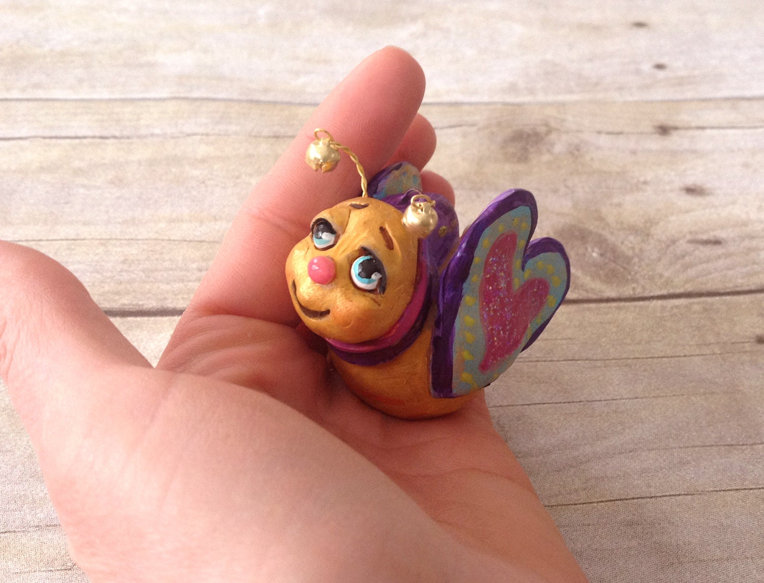 Butterfly: Mini-Christmas ornament, handmade original decoration