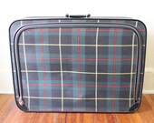 Plaid Vintage Luggage.