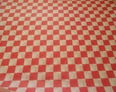 Retro Red and white checkered waxed paper food basket liners hotdogs, hamburgers
