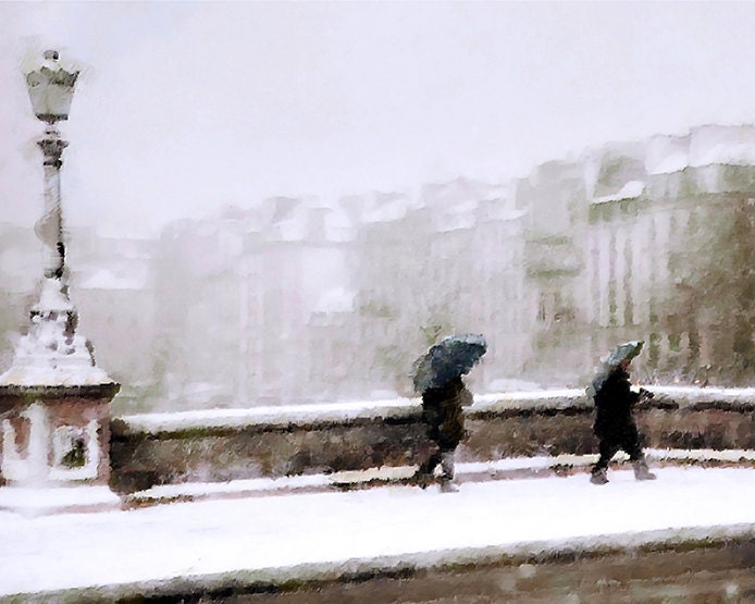Fine Art Digital Illustration, Nature, Landscapes, Winter Landscape, Cityscape, Snow, Forst, Winter,