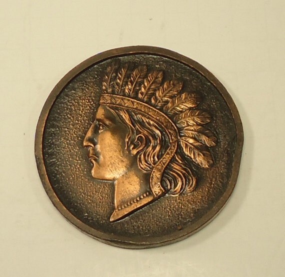 Large Souvenir Penny of Copper Country by PreciousPast on Etsy
