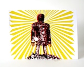Wicker Man Screenprint Silkscreen 5x7 hand-pulled print