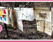 Lot of 14 Vintage Unfinished EMBROIDERED Pieces - Vogart - Samplers and Home Decor Linens