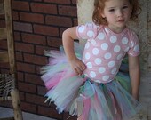 SALE Polka Dot Bodysuit- Light Pink/White size 6-12 months short sleeved- baby blanks clearance