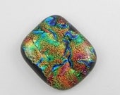Dichroic Fused Glass Cabochon - 1105