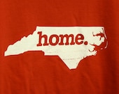 North Carolina HOME T- Shirt Red Unisex