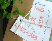 Wedding invitation: Pretty Peach, a deposit to begin