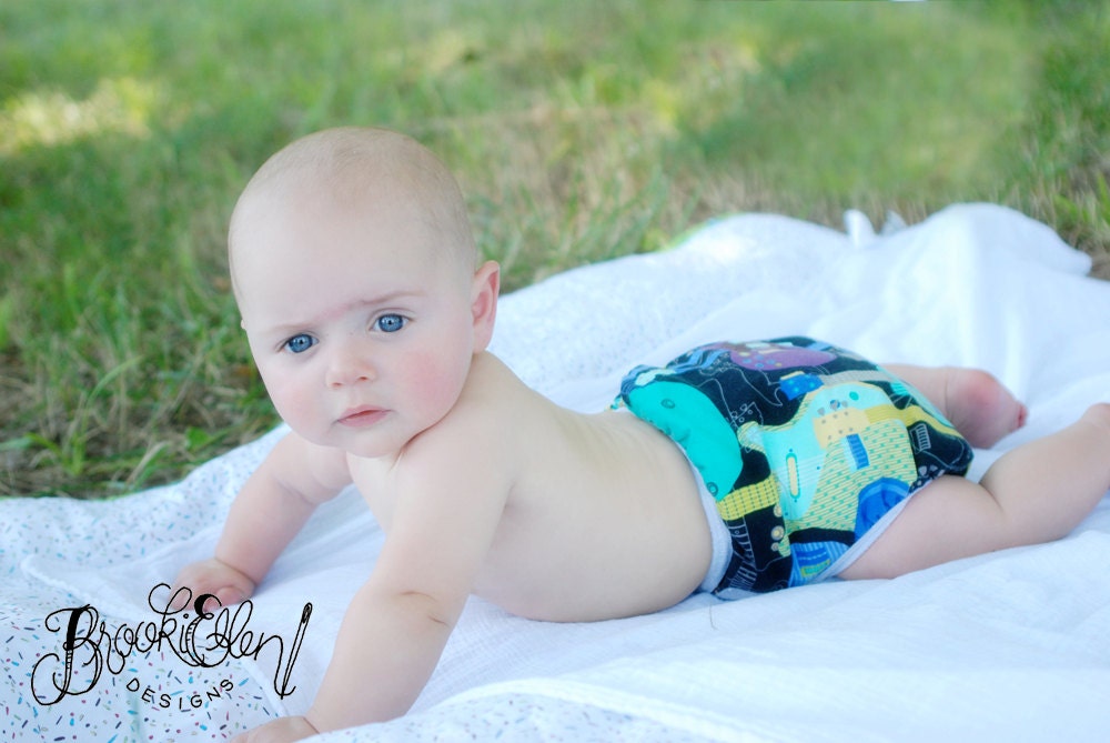 Waterproof diaper cover- Swim Diaper Jam Session Size Medium Ready to Ship