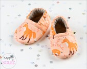 Coral Fox // Baby Booties // Eco Friendly // Crib Shoes // Soft Sole // Accessories for Baby