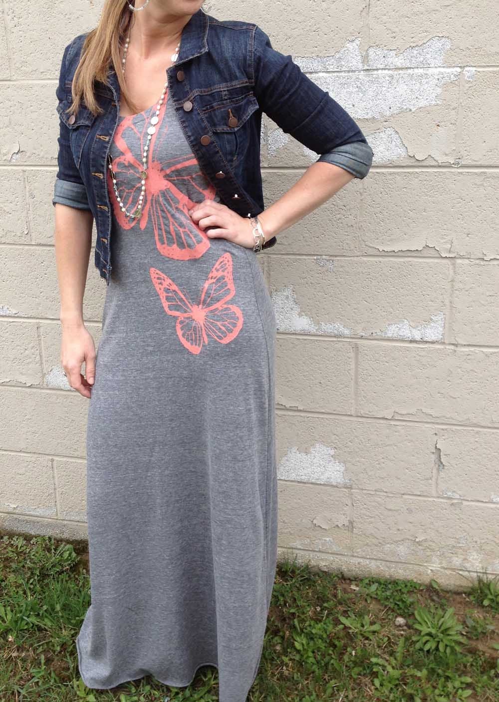 New - s, m, l, xl, - Flutterby Dress in Light Gray