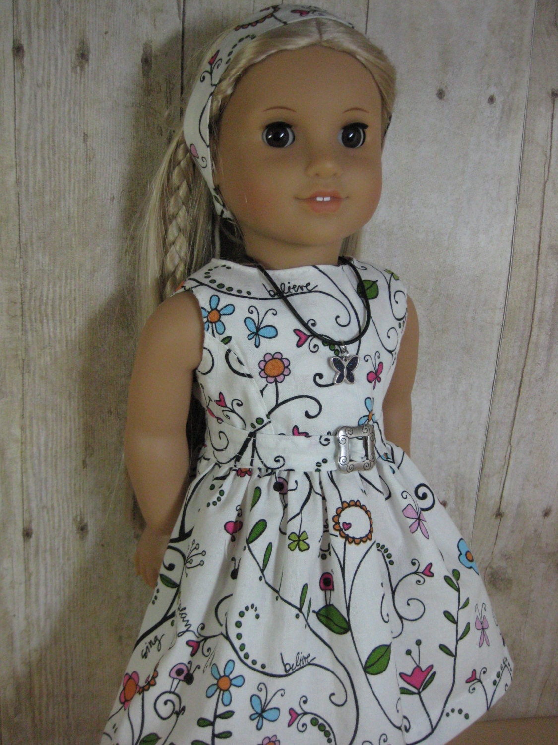 18 Inch Doll Clothes American Girl  Spring Butterflies Outfit