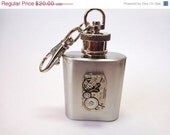 Sale 25% Off Steampunk Flask
