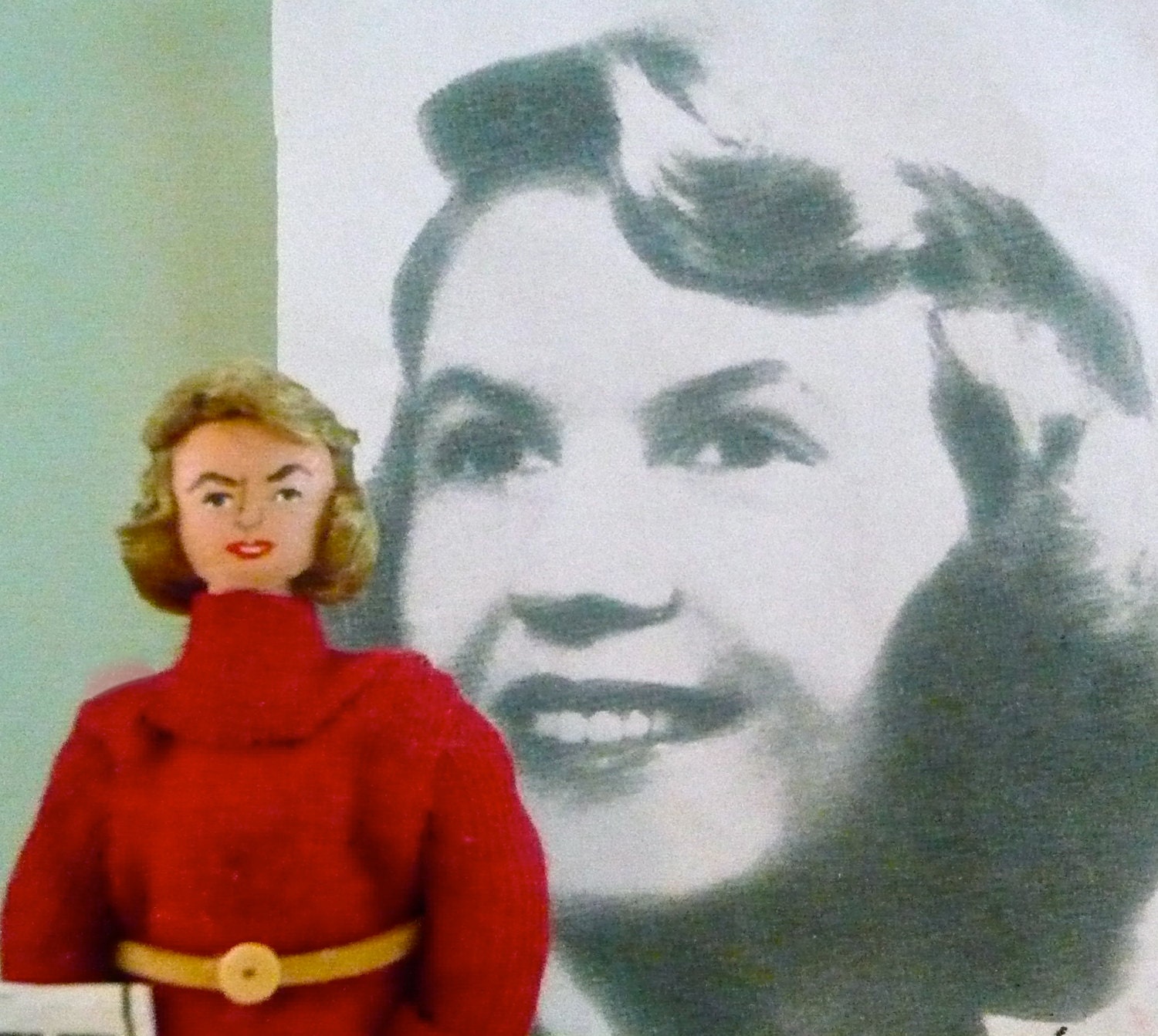 Sylvia Plath Doll Miniature Art Collectible Author and Writer