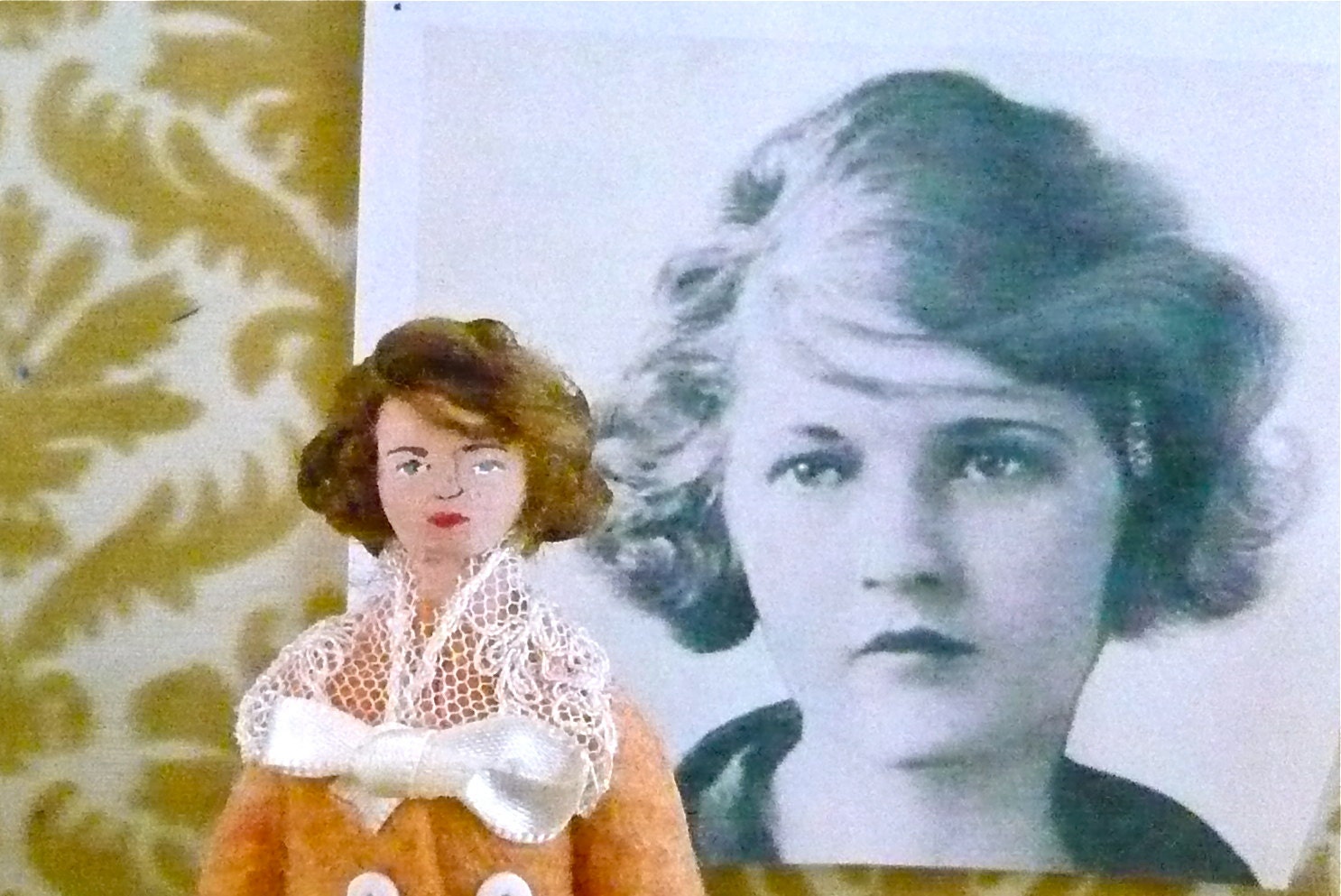 Doll Art Miniature Zelda Fitzgerald Wife of F. Scott Fitzgerald