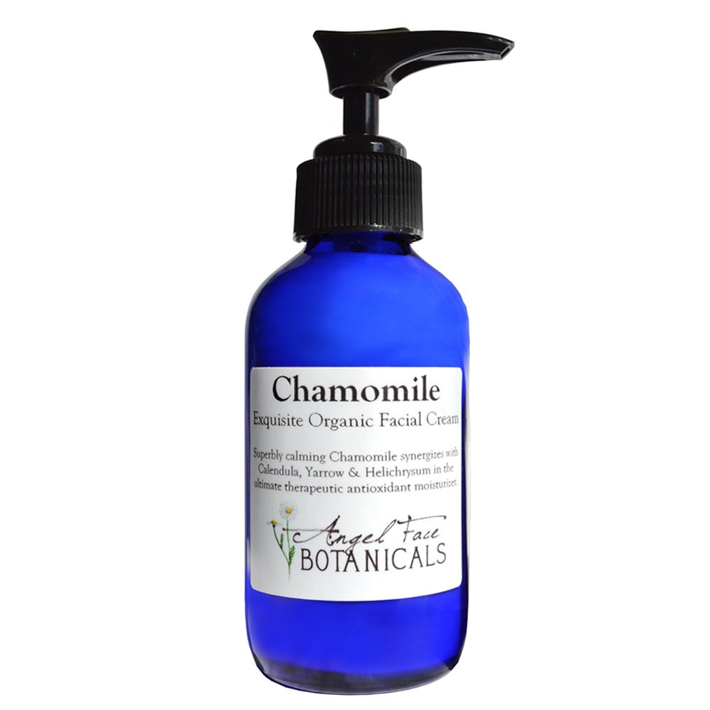 Chamomile Exquisite Antioxidant Creme - Calms Redness and Irritation - Vegan, Organic and Paraben Free - 4 oz