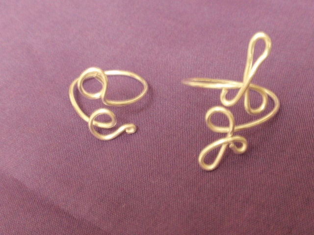 RING Gold or Silver adjustable , non tarnish  with two Initials for   finger ,  toe or   knuckle, FUN to wear