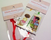 Little Curly mini bookmark -  a set of 2